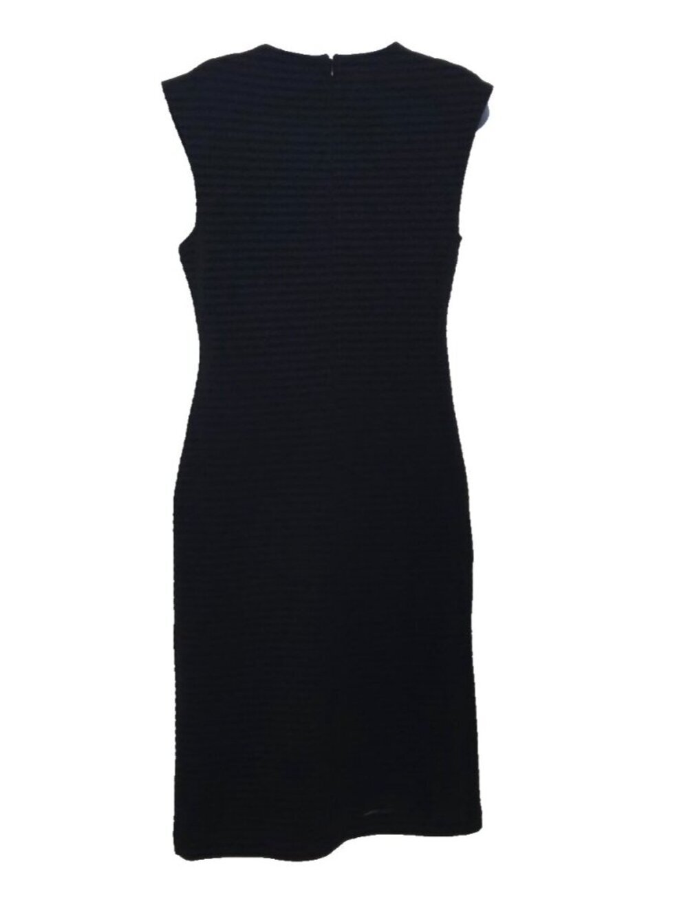 Banana Republic Women's Sleeveless Black Sheath Dress textured Stretch Size 10 - Picture 4 of 10